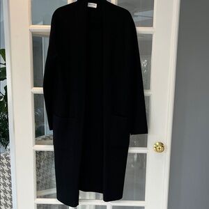 Babaton Aritzia Long Black Sweater W/Belt - Sz L